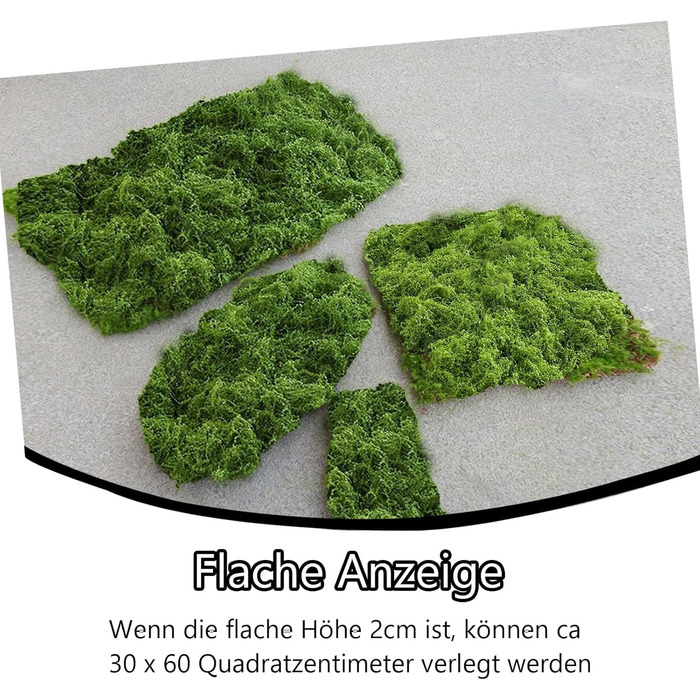 Мох Tcnzdy 100г, мох для рукоділля, штучний мох, мох для декору, міцний мох, штучний мох для рослин, декоративний мох, штучний і штучний мох для рукоділля для прикраси саду