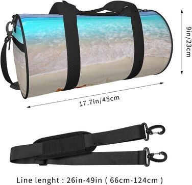 Дорожня сумка-циліндр з морським мотивом, спортивна сумка для чоловіків та жінок, сумка-мішок, спортивна дорожня сумка