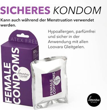 Жіночі презервативи Loovara, без латексу, 3 шт