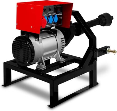Генератор ВВП EBERTH 18.75 кВА, аварійний генератор AVR, 3x230V / 400V IP44, ВВП 1-3/8 6 зубів, 3-х точкова підвіска, генератор для сільського господарства, рекомендована потужність ВВП 25 к.с.
