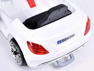 Ігровий будиночок дитячий електромобіль Cabrio GT, для дітей з USB LED, дитячий автомобіль (чорний)