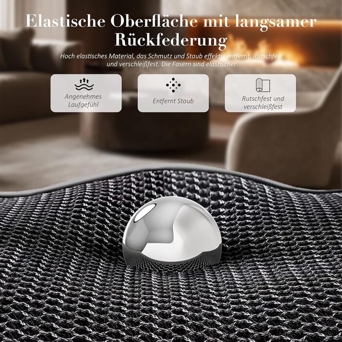 Килимок для дверей 45x65 см, Килимок для миття, Нековзний килимок для дверей, Килимок для дверей для приміщень, Нековзний килимок для вхідних зон