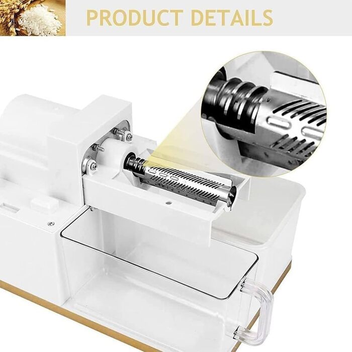 Машина для лущення рису потужністю 350 Вт, електрична побутова машина для очищення рисового млина, автоматична машина для лущення зерна пшениці, сепаратор рисових висівок, молотарка для коричневого рису/пророщування рису