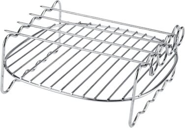 Стійка для фритюрниці Ninja, шампури Деко для випікання для штабельованої фритюрниці Cosori 3.8 л Заміна решітки для барбекю двошарова