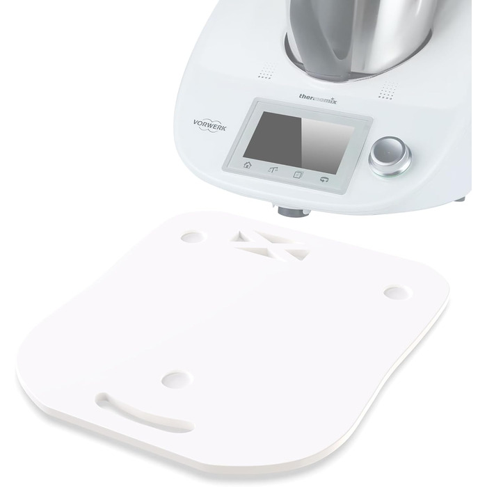 Розсувна дошка підходить для Thermomix TM6 TM5, JLNJLE Високоякісна акрилова планерна дошка без зусиль рухома дошка для аксесуарів TM6 TM5 (біла)