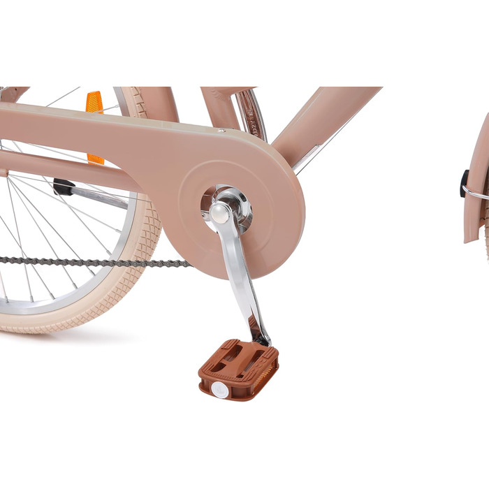 Алюмінієвий міський велосипед BIKESTAR 26, 28 дюймів 16, рама 18 дюймів, 7 швидкостей Shimano, жіночий голландський велосипед, ретро-велосипед з V-подібними гальмами, багажником, ліхтарями, дзвінком, кошиком, світловідбивачами на спицях Тест на безпеку, ш