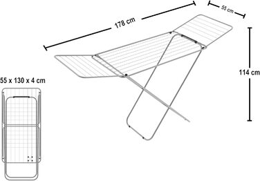 Сушарка для білизни підлогова Colombo Glam 18 (ST186)