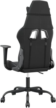 Ігрове крісло, масажне крісло, чорне, зі штучної шкіри, офісне крісло, для вітальні, офісу, спальні, модель 345407