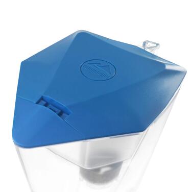 НОВИНКА Фільтр для води Premium Bio Зроблено в Німеччині, вкл. 1 глечик для питної води 1 фільтрувальний картридж і фільтрувальна подушечка (на 3 місяці) - світло-блакитний, фільтр для питної води фільтрувальний глечик.