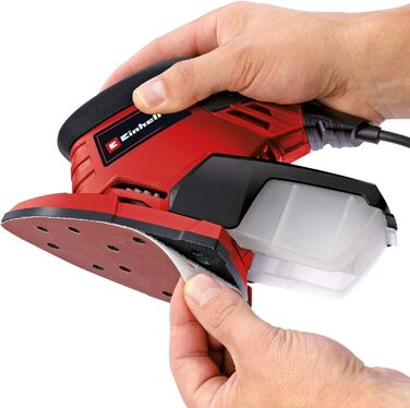 Мультишліфувальна машина Einhell TE-OS 1320 (130 Вт, коливальний контур Ø 2 мм, шліфувальна поверхня 150 x 150 x 100 мм, пилозбірн