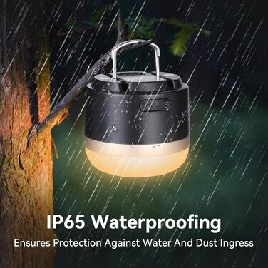 Світлодіодний кемпінговий ліхтар Romon, акумулятор 3600 мАг, кемпінговий ліхтар зі зміною кольору RGB з акумулятором USB-C, плавне регулювання яскравості, акумуляторний кемпінговий ліхтар для відключення електроенергії, походів, кемпінгу, надзвичайних сит