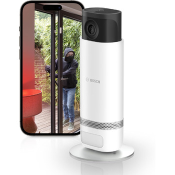 Внутрішня камера Bosch Smart Home Eyes II, внутрішня камера безпеки 1080p WiFi, сумісна з Storeo Alexa, лише рух