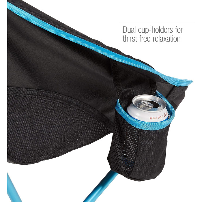 Крісло Helinox Savanna Ергономічний дизайн та вишуканий стиль поєднуються в кріслі, яке пропонує чудовий комфорт та підтримку (чорний) Чорний