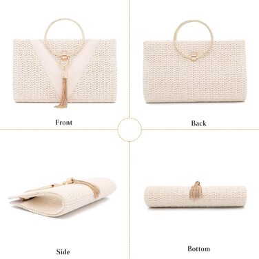 Жовта плетена сумка-клатч з бахромою для вечірок та весіль. Елегантна жіноча сумочка на ланцюжку, невелика вечірня сумочка, розкішна сумочка через плече.