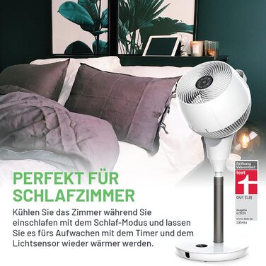 Настільний вентилятор MEACO MeacoFan 1056P - потужний, енергоефективний, енергозберігаючий, тихий, охолоджуючий вентилятор для спа