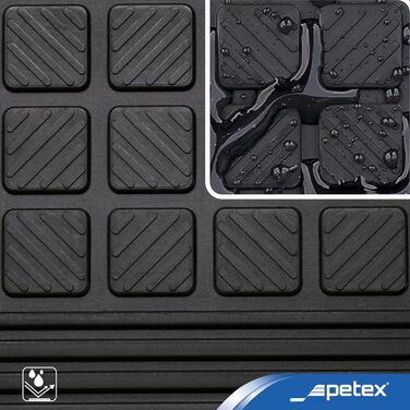 Килимок для сходів 5 шт 64,5 х 25 см PETEX