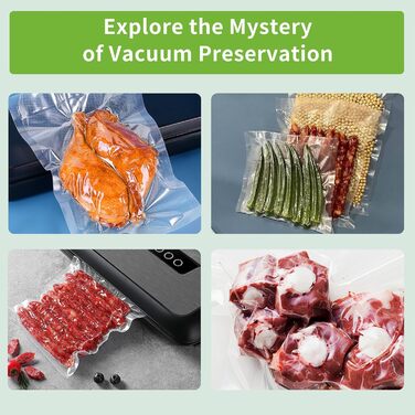 Вакуумний пакувальник Tallgoo Bag 9 рулонів вакуумної плівки для упаковки, вакуумний пакет для їжі, міцний і стійкий до розриву, без BPA, термозбіжна плівка для вакуумного пакувальника для всіх вакуумних пакувальників, киплячий і су-від, 15/20/28 x 300 см