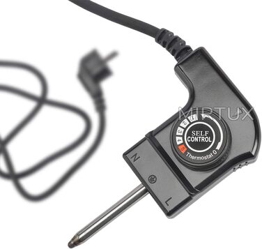 Кабель MIRTUX Grill з термостатом для Cecotec Black&Water 2500, сумісний і спеціально розроблений для пластин гриля