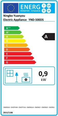 Енергозберігаючий, невеликий, тихий електричний обігрівач - керамічний PTC швидкого нагріву потужністю 900 Вт, 3-швидкісний кнопковий настільний обігрівач із захистом від перекидання для офісу, спальні, ванної кімнати, чорний