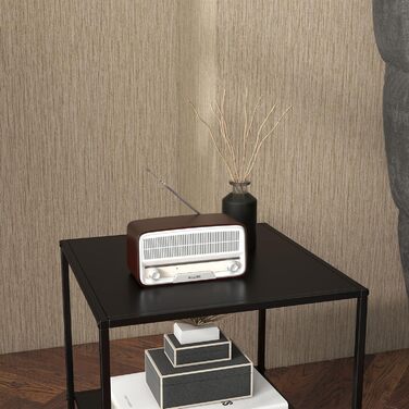 Журнальний столик HOMCOM, квадратний стіл для вітальні з місцем для зберігання, 2 яруси, диван-столик у скандинавському стилі зі сталевим каркасом, бічний столик, тумбочка для вітальні/спальні, 40 x 40 x 45 см, чорний