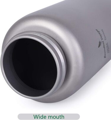 Мл титанова пляшка для кемпінгу, відкритого типу, посуд із широким горлом, легка портативна пляшка для води, велика пішохідна пляшка для пікніка, одношарова питна пляшка з ручкою Ti3006D 1050 мл з ручкою Ti3006d, 1050