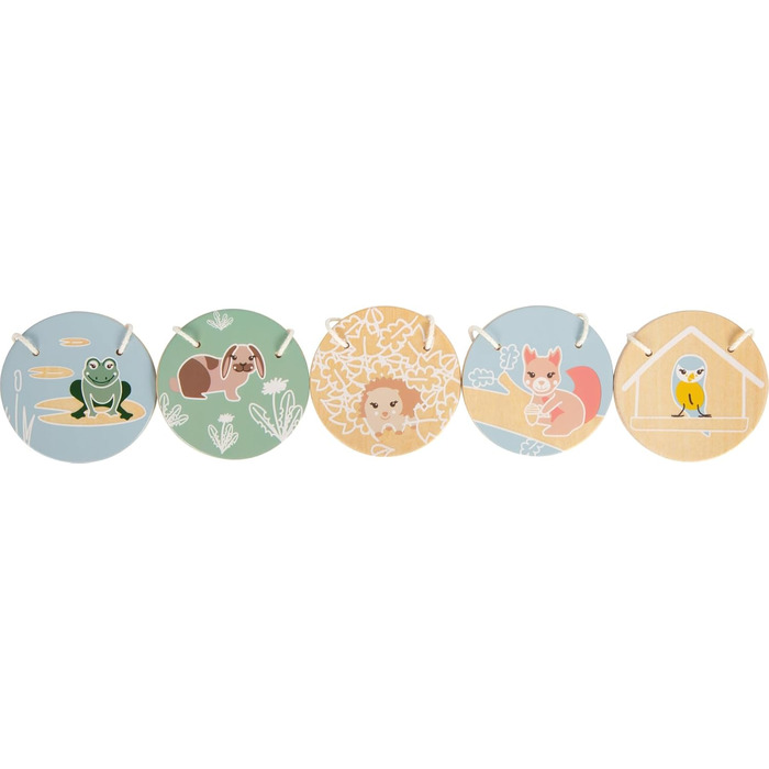 Маленький крокет Садові друзі з дерева, міцна гра на свіжому повітрі з милими мотивами тварин, для дітей віком від 3 років, 12646