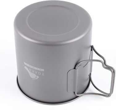 Титановий горщик TOAKS 750 мл, кемпінговий кухоль, чашка для кемпінгу, туристичний посуд 650 мл