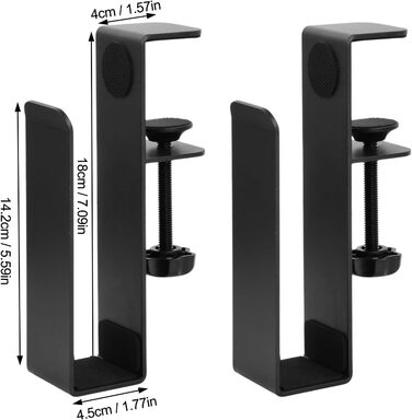 Докено Регульований бічний тримач для ноутбука на стіл, вертикальна підставка без свердління для ноутбука, документів та аксесуарів. Кріплення на край столу.