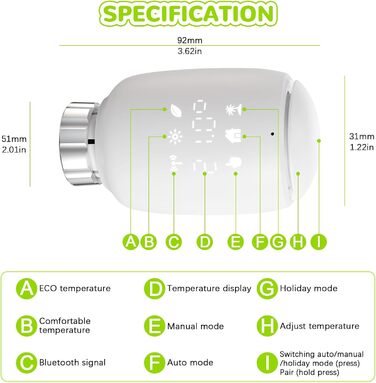 Інтелектуальний радіаторний термостат, Zigbee Tuya Smart Home Thermostat, WLAN Heating Thermostat Pack 3 with APP Voice Timing Constant Temperature Energy Saving Heating Smart Switch, економія витрат на опалення