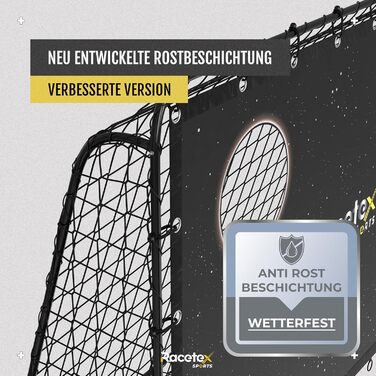Дитячі футбольні ворота, включаючи стінку для воріт з антикорозійним покриттям - Футбольні ворота для дітей та дорослих у саду - Футбольні ворота з ґрунтовими анкерами для оптимальної стійкості - Футбольні ворота Galaxy
