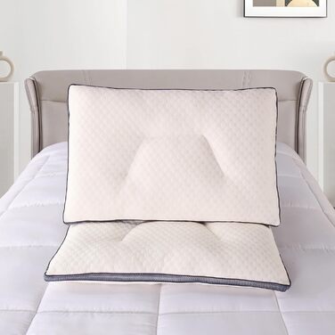 Подушка преміум-класу Mixibaby, 2 шт., 50 x 70 см, дихаюча, м&39яка, стьобана, для шиї, модель подушка для підтримки шиї