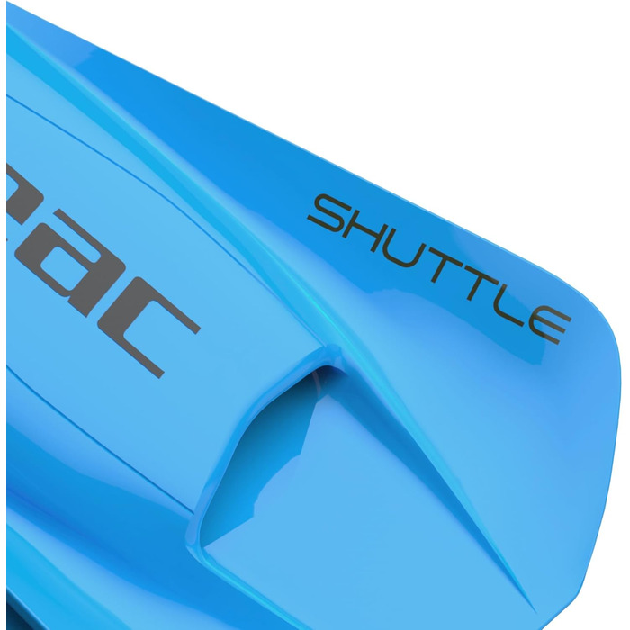 Ласти SEAC Unisex-Adult Shuttle Flex короткі, виготовлені з 100 силікону, розмір 43/44, світло-блакитні
