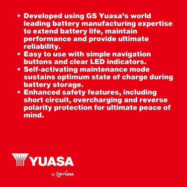 Розумний зарядний пристрій Yuasa YCX6 12V 6A для автомобілів, фургонів та мотоциклів