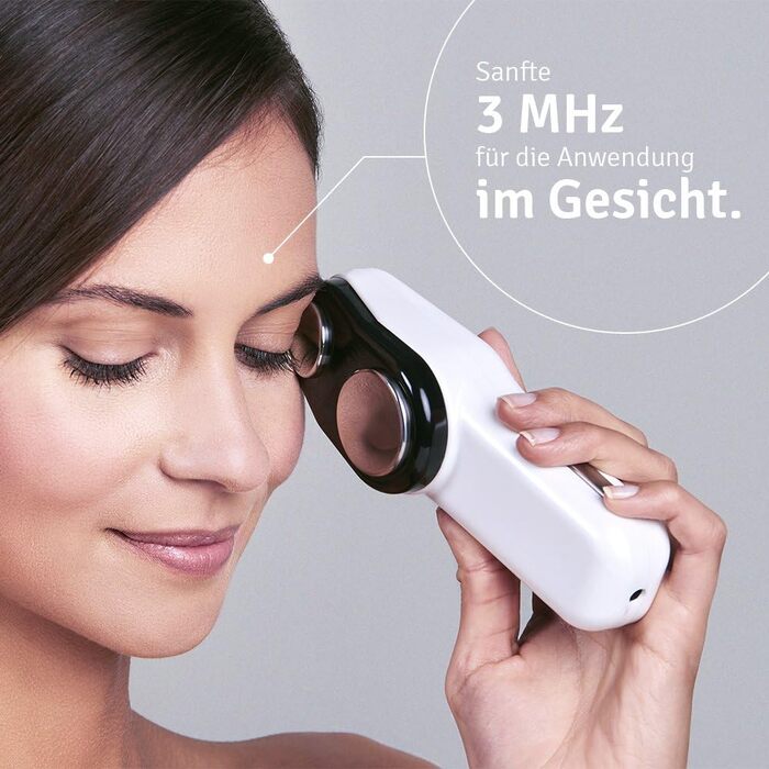 Ультразвуковий апарат UltraMed для домашнього використання - Косметичний ультразвук для тіла та обличчя з частотою 1 МГц та 3 МГц омолодження шкіри - лікування зморшок - плямиста шкіра - розтяжки - підтяжка шкіри