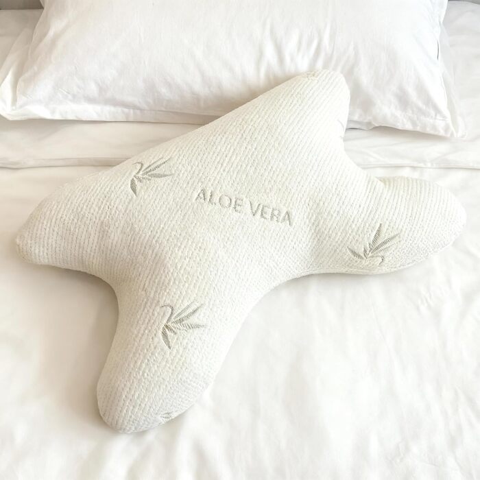 Подушка проти зморшок BCS Home&Sleep для жінок та чоловіків - Подушка у формі метелика проти зморшок - Косметична подушка Омолоджувальна подушка проти зморшок сну - Косметична подушка з чохлом з алое вера