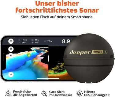 Бездротовий GPS-сонар Deeper Chirp+ 3 для риболовлі