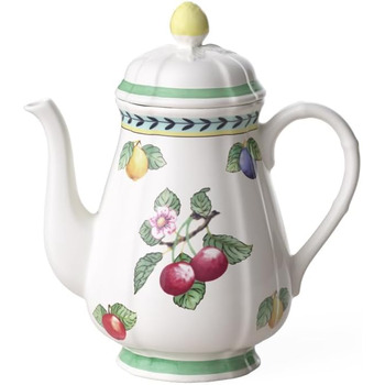 Кавник Villeroy & Boch French Garden Fleurence, 1,25 л, порцеляна преміум-класу, білий/різнокольоровий