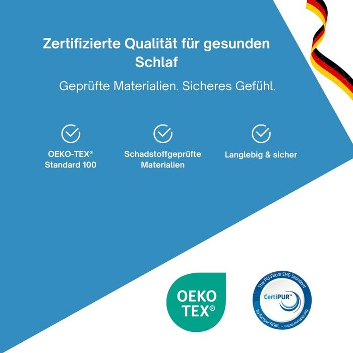 Подушка для шиї BCS Home&Sleep, ортопедична подушка, регульована по висоті 50x30 см, від болю та напруги в шиї, чохол з тенселу, який можна прати та дихає