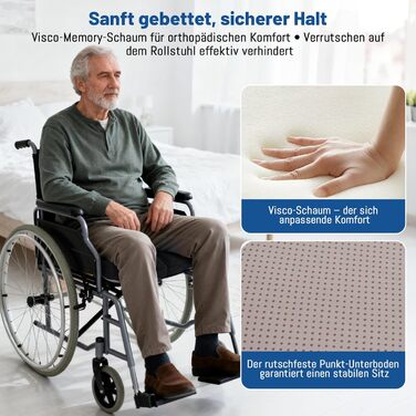 Протипролежнева подушка з чохлом, який можна прати, протипролежнева подушка сидіння для інвалідних візків, подушка сидіння для зняття тиску на куприк, для тривалого постільного режиму, тривалого сидіння, для людей похилого віку, вагітних жінок