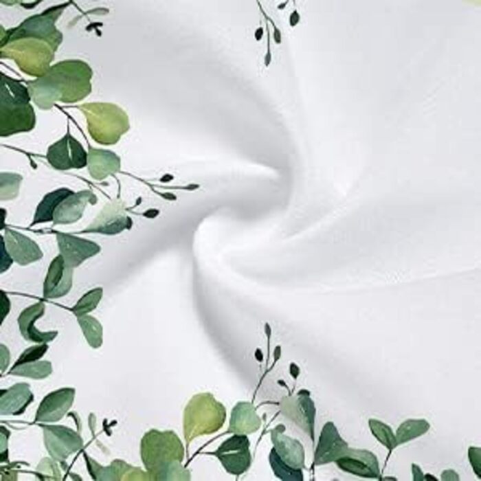 Скатертина Миється для Відкритого Евкаліпт Сад Скатертина Квадратна Погодостійка Квіткова Скатертина Водонепроникна Поліефірна Ска