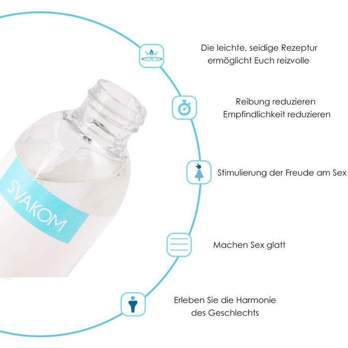 Лубрикант SVAKOM Deluxe, водна основа, 200 мл