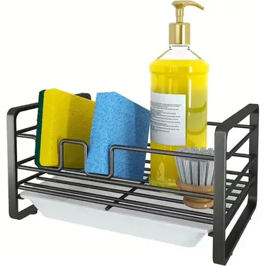 Органайзер для раковини з піддоном YOUJIA 2623268, чорний