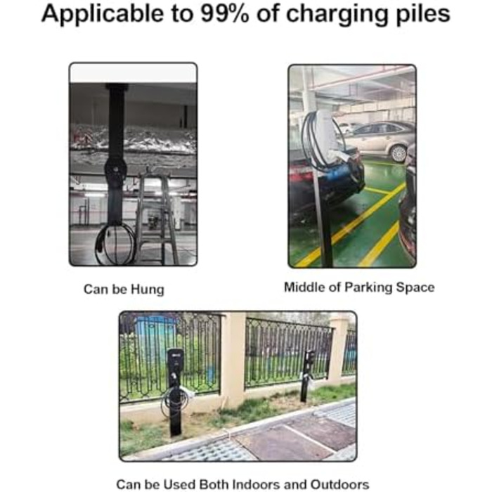 CZYGPHY EV Charging Port Base, Outdoor EV Charging Stand, Weatherproof Charging Station Base, Floor Mount All Weather Electric Vehicle Stack, Stainless Steel (White), CZYGPHY EV Charging Port Base, Outdoor EV Charging Stand, Weatherproof Charging Station 