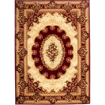 Килим Oriental Red 300 x 400 см Орнамент Контурний виріз Візерунок Iskander Collection 300 x 400 см Червоний
