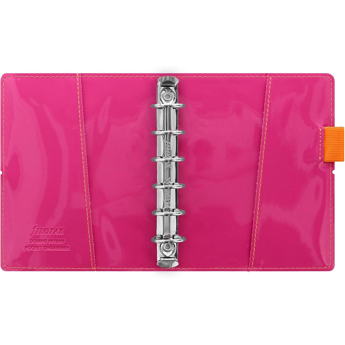 Кишеньковий органайзер Filofax Domino Patent, помаранчевий/рожевий Помаранчевий/рожевий 14,5 см x 11,4 см x 3 см