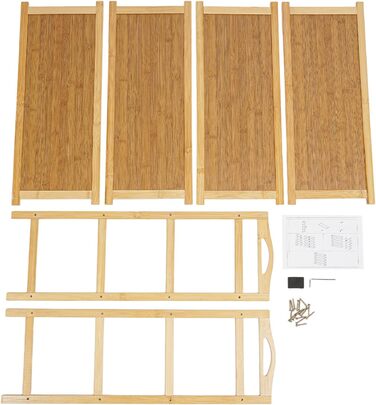 Бамбукова полиця для взуття, 4 яруси, місце для зберігання взуття, взуттєва шафа, окремостояча полиця, полиця для ванної кімнати, кухонна полиця, дерев&39яна полиця з ручкою для кухні, балкону, коридору та офісу, 60x25x67 см