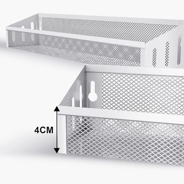 Металева настінна полиця для спецій Bomblap, підвісна кухонна полиця, підставка для спецій для кухонних шаф, дверцят кухонних шаф, декор, стільниця, сріблясто-сіра (4 яруси)