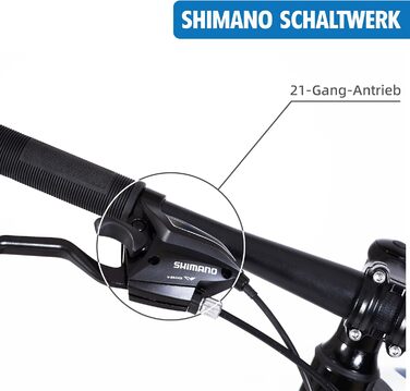 Гірський велосипед, колеса 26&quot та 27,5&quot, MTB з дисковими гальмами, 21 швидкість, підходить для чоловіків та жінок, синій - 26&quot