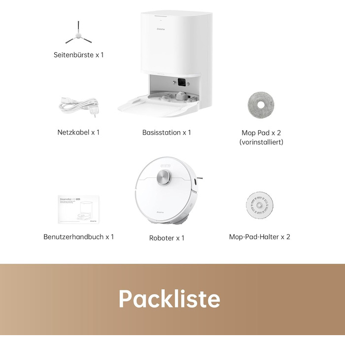 Робот-пилосос і робот-швабра з автоматичною станцією миття швабр, 7-міліметровим підйомом швабри, навігацією LDS, силою всмоктуван