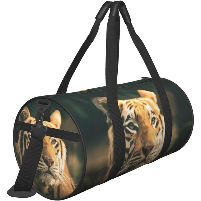 Дорожня сумка-циліндр з тигровим принтом, спортивна сумка для чоловіків та жінок, сумка-мішок, спортивна дорожня сумка